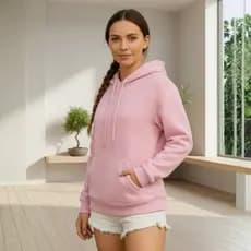 Blusa Moletom Feminina Blusa Canguru Blusa De Frio Com Capuz