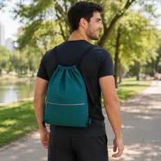Mochila Saco impermeável Bolsa Unisex Sacola Bag Costas Lisa Comum Esportiva Gym Academia Futebol Passeio