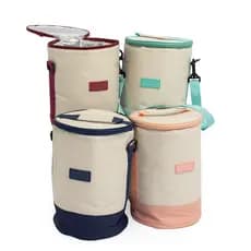 Bolsa Térmica Porta Garrafas Duplo para Bebidas Ideal para Praia e Viagem