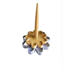 Suporte de Linha Giratório para Crochê Desmontavel - Flor - Gira sem Embolar l,organização linha crochesuporte para fios