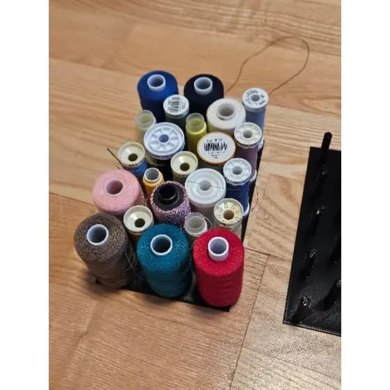 Suporte Porta Fio Cones Carretel Linha Organizador Tesoura plástico,Suporte para carretel de linha de costura