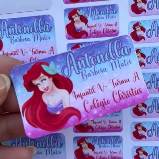 ENVIO IMEDIATO - 100 Etiquetas Escolares Personalizadas - adesivos personalizados QUALQUER TEMA