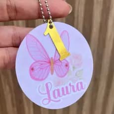 TAGS APLIQUE QUALQUER Tema 3D personalizado- ACOMPANHA CORRENTE
