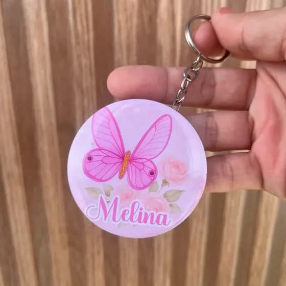 Chaveiro personalizado Jardim encantado BORBOLETAS - PRODUZIMOS EM QUALQUER TEMA