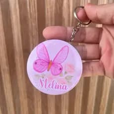 Chaveiro personalizado Jardim encantado BORBOLETAS - PRODUZIMOS EM QUALQUER TEMA
