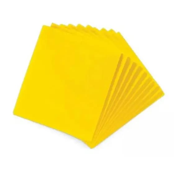 kit 10 unidades Pano  Multi Uso 25X35CM Amarelo
