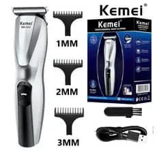 Máquina Corte Cabelo Barba Pêlos Corpo Kemei Km-1431
