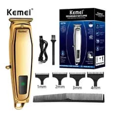 Maquina Corte Cabelo Barba Bigode Pêlos Corpo Kemei Km 1312