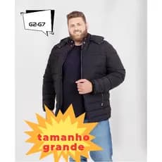 Jaqueta Bobojaco  Casaco masculino Peluciado Original Plus  Size -Lançamento Inverno 2024 motocicleta