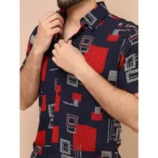 Camisa social moderna masculina com desenhos artísticos super promoção moda envio ultra rápido e seguro
