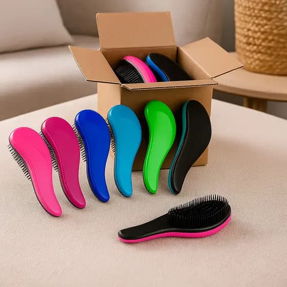 Kit 50 - Escovas Mágicas pra cabelo - Anti Frizz - De Desembaraçar Cabelo - Glamour Feminino