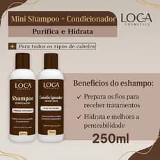 Kit Shampoo Purificador + Condicionador Hidratante 250ml - Cabelos Saudáveis