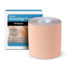 Bandagem Kinesiológica Premium 7,5cm Fisiovital Fita Kinesio Tape p/ Pós-Cirúrgico e Peles Sensíveis