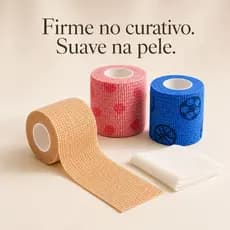 Fisiovital Cohesiveban – Faixa Cohesiva Autoaderente 5cm x 4,5m | Compressão, Fixação e Suporte
