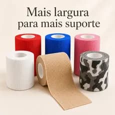 Fisiovital Cohesiveban – Faixa Cohesiva Autoaderente 7,5cm x 4,5m | Compressão, Fixação e Suporte
