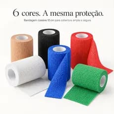 Fisiovital Cohesiveban – Faixa Cohesiva Autoaderente 10cm x 4,5m | Compressão, Fixação e Suporte