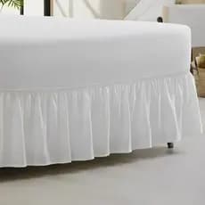 Saia-Box Branca Com 1 Elástico Para Cama Queen - akan