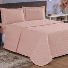 Cobre Leito Luxo Para Cama de Casal + Kit 2 Fronhas Mateladas - akan