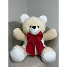 Urso Teddy Grande De Pelúcia 40cm Com Laço , Decoração e Presente, Dia dos namorados