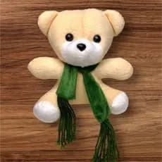 Ursinho de pelucia de 20 cm com cachecol,6 cores,decoração, dia das crianças e brinquedo infantil