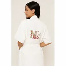 ROUPÃO PERSONALIZADO ATOALHADO  BORDADO COM SEU NOME IDEAL PAARA SEU CONFORTO E PRESENTEAR .