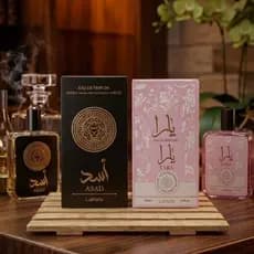 Kit Perfume Asad Masculino + Yara Feminino 100ml - (CONTENDO VARIAÇÕES COM 1 UNIDADE)
