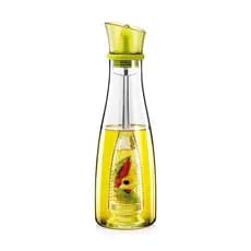 Porta Azeite de Vidro 500ml com Infusor de Ervas e Tampa Antivazamento | Garrafa Temperos Gourmet