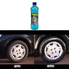 Pretinho Gel Pneu Automotivo 500ml Não Sai na Chuva Brilho Molhado Dura Renovador Pneus