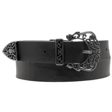 Cinto Feminino 3,0cm Country Couro Fivela Metal 96580