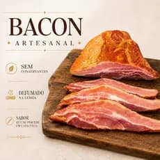 Bacon Panceta Suína Defumado Sem Adição de Conservantes PEÇA
