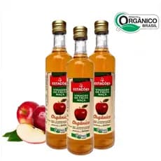 4 Estações Vinagre de Maçã Orgânico 100% Natural para Tomar Acidez 4,2%
