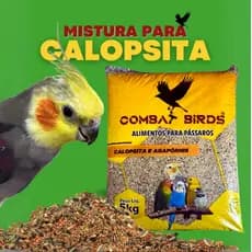 Semente de Calopsita Mix Premium 5KG – Nutrição Completa para seu Pássaro Combat Birds
