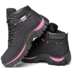 Bota Adventure Feminina Botinha Coturno Trilha Lona Reforçada