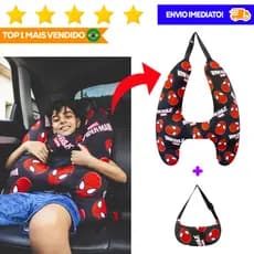 Almofada para Viagem Formato H para Crianças Confortável e 100% Seguro