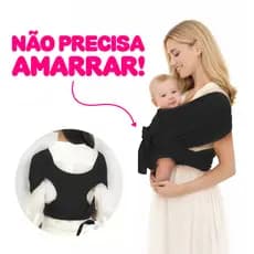 Sling Não Precisa Amarrar Wrap de Vestir Carregador Canguru Confortável