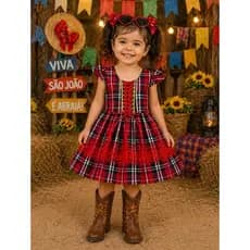 VESTIDO INFANTIL FESTA JUNINA VESTIDO JUNINO JULINO