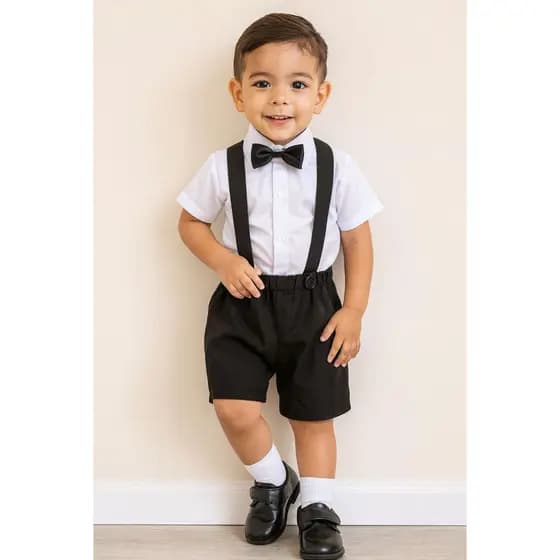 ROUPA BATIZADO PAJEM De Menino conjunto Social casamento batismo roupa de pajem suspensório