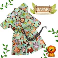 CONJUNTO  MENINO MAURICINHO TEMÁTICO SAFARI INFANTIL
