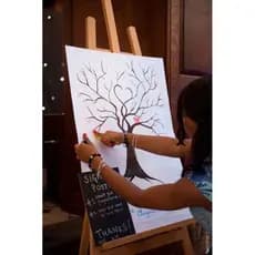 Quadro decorativo para casamento Árvore digitais Assinaturas