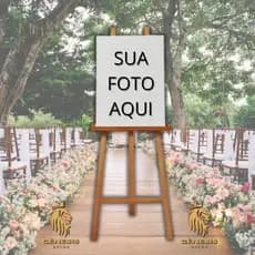 Placa recepção entrada de casamento sua foto aqui personalizada noivos alta qualidade promoção