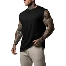 Regata Oversized Machão Casual Lisa 100% Algodão Streetwear