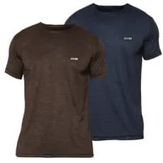 Kit 2 Camisetas Manga Curta Masculina Academia Dry Fit Slim Fitness Lisa Básica Malha Fria