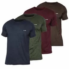 Kit 4 Camisetas Manga Curta Dry Fit Masculina Academia Slim