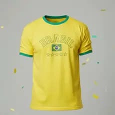 Camiseta Masculina Do Brasil Camisa Torcida Brasileiro Neymar Copa Do Mundo Rumo ao Hexa