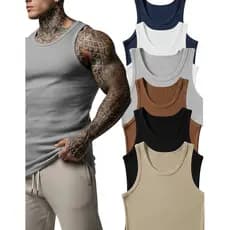 Kit 6 Regatas Masculina Modelo Americano Canelada