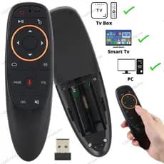 Controle Remoto Para Tv Smart Box Air Mouse Usb Com Comando De Voz