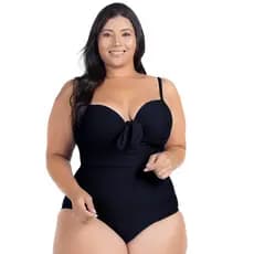 Body Plus Size Feminino Maiô Costas Nuas Disfarça Barriga Com Alças Reforçadas Ajustáveis 2026