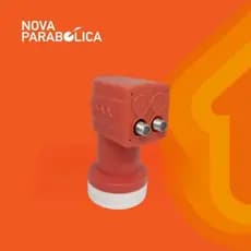 Lnbf Duplo Universal Ku Vivensis Digital 2 Pontos saídas Alto Ganho HD Para 2 TV Nova Parabólica