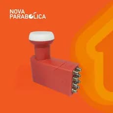 Lnbf Óctuplo Universal Ku Vivensis Digital 8 Pontos saídas Alto Ganho HD Para 8 TV Nova Parabólica