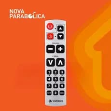 Controle Remoto Senior Digital Receptor Full HD Vx10 Vivensis Original Tecla Grande Nova Parabólica